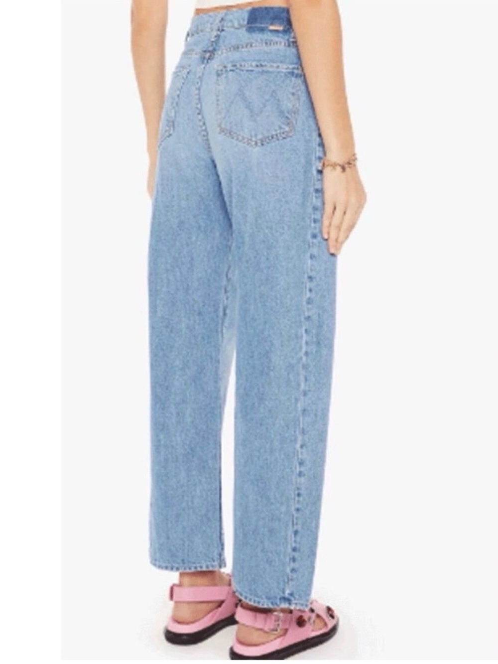 MOTHER The Half Pipe Flood High Rise Ankle Wide Leg Jean - Picture 4 of 13